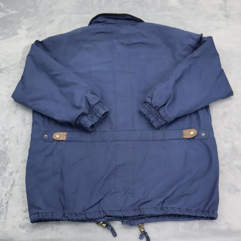 OutBrook Jacket Womens M Blue Collared Full Zip Button Down Long Sleeve Outwear